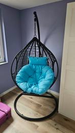 Hangstoel Ei Vorm voor kind. Incl. Voet, Huis en Inrichting, Fauteuils, Ophalen, Gebruikt, Riet of Rotan, 75 tot 100 cm