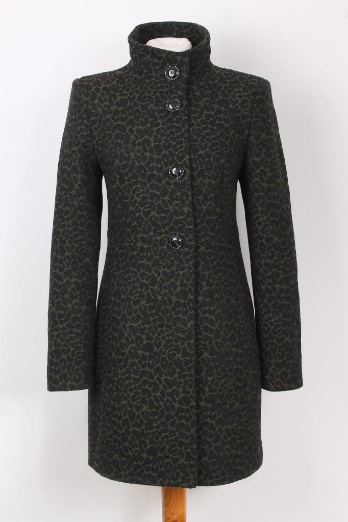 Lamswollen mantel van Fuchs Schmitt, Kleding | Dames, Jassen | Winter, Zo goed als nieuw, Maat 36 (S), Groen, Verzenden