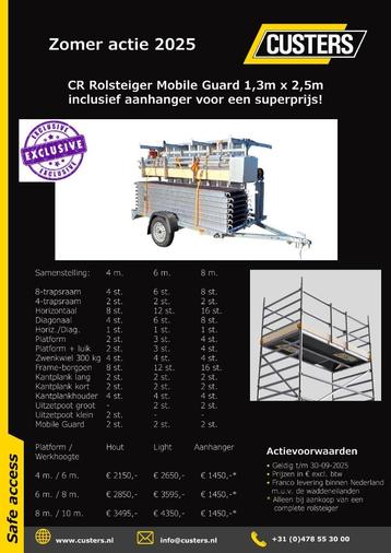 Custers Rolsteiger 1.35x2.50x10.3m ZOMER-ACTIE! beschikbaar voor biedingen