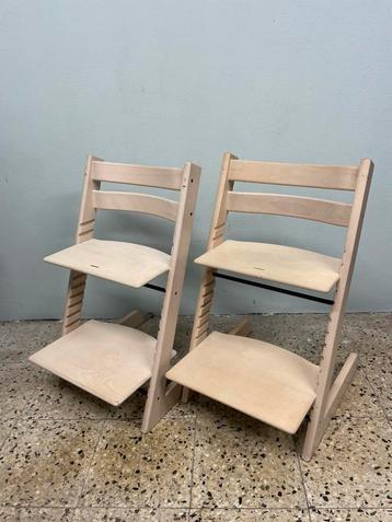 2x Stokke Tripp Trapp White Wash - Nieuw model beschikbaar voor biedingen