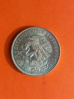 Mexico 25 pesos 1968 zilver, Zilver, Ophalen of Verzenden, Midden-Amerika