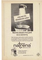 2 Originele Advertenties NATRENA CALORIEVRIJ ZOET 1965-1967, Verzenden, Zo goed als nieuw, Overige typen