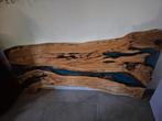 Mooie epoxy tafel van olijfbomen hout ...., Huis en Inrichting, Ophalen, 200 cm of meer, 50 tot 100 cm, Zo goed als nieuw