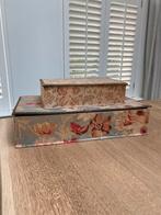 Antiek Frans stoffendoos, Ophalen of Verzenden