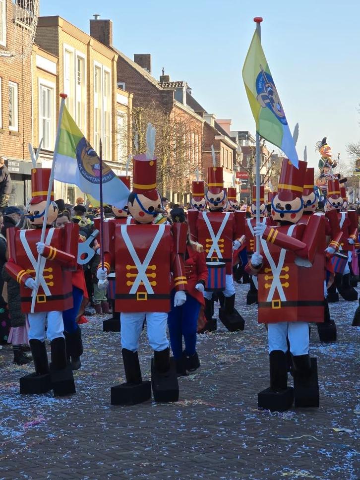 loopgroep carnaval - Tinnen soldaatjes - 32 personen, Kleding | Dames, Carnavalskleding en Feestkleding, Zo goed als nieuw, Kleding