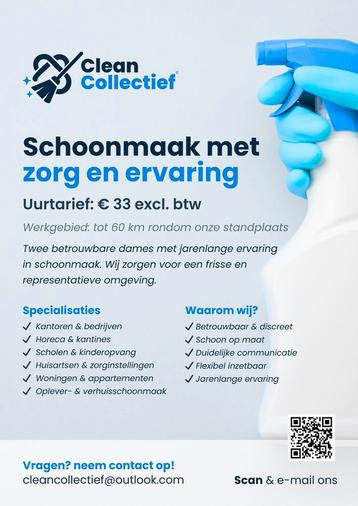 schoonmaakdiensten voor bedrijven en particulieren beschikbaar voor biedingen