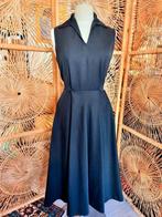 YatvaVintage: YV4299: Vintage 50's/60's Full Swing Dress, Maat 38/40 (M), Zwart, Ophalen of Verzenden, Vintage