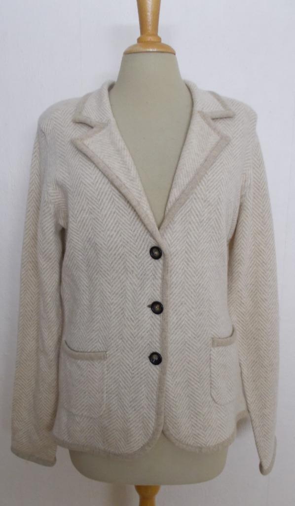 Mooi beige/bruin 80% lams wol vest van Purdey! L, Kleding | Dames, Truien en Vesten, Zo goed als nieuw, Maat 42/44 (L), Beige