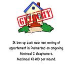 Woonruimte gezocht Purmerend eo., Huizen en Kamers, Op zoek naar een kamer