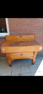 Hakblok , slagersblok, kapblok, Ophalen