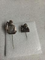 2xMetalen speldje van Winston Churchill, Verzamelen, Ophalen of Verzenden