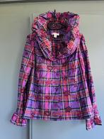 blouse met pofkraag maat 46, Blouse of Tuniek, Paars, Ophalen of Verzenden, Zo goed als nieuw