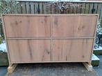 Massief eiken Badmeubel met 6 lades, Huis en Inrichting, Badkamer | Badkamermeubels, Gebruikt, 100 tot 150 cm, Ophalen of Verzenden