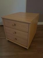 Klein ladeblok met 3 lades en wieltjes, Huis en Inrichting, Kasten | Ladekasten, Minder dan 50 cm, Gebruikt, Ophalen of Verzenden