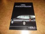 brochure Opel Stationwagons  1989, Ophalen of Verzenden, Nieuw, Overige merken