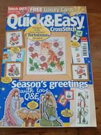 Borduurblad Quick&Easy. December 147. KERST, Hobby en Vrije tijd, Ophalen of Verzenden, Zo goed als nieuw, Patroon