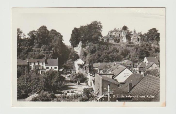 A 07 Valkenburg. Berkelpoort met Ruïne, Verzamelen, Ansichtkaarten | Nederland, Gelopen, Limburg, 1940 tot 1960, Ophalen of Verzenden