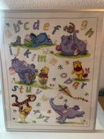 Geborduurd ABC Schilderij van Winnie de Pooh, Ophalen of Verzenden, Zo goed als nieuw, Wanddecoratie