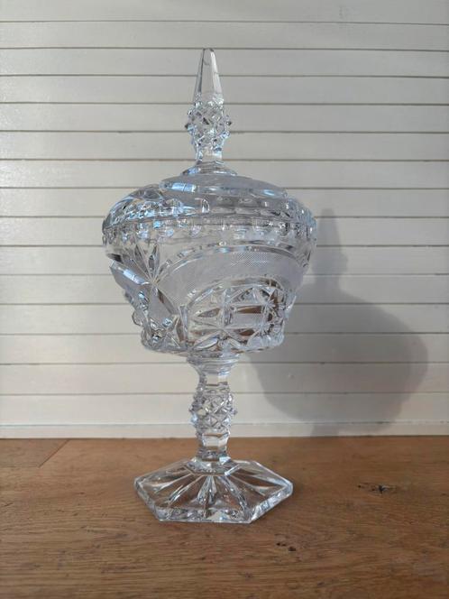 Prachtige vintage/antieke kristallen Bonbonniere in topstaat, Antiek en Kunst, Antiek | Glas en Kristal, Ophalen