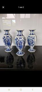 Delfs blauwe vazen, Ophalen, Blauw, Aardewerk of Porselein, Zo goed als nieuw
