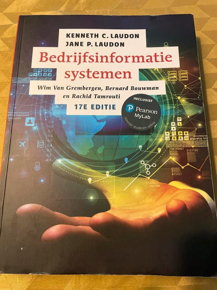 Bedrijfsinformatiesystemen Laudon 17e editie, Boeken, Informatica en Computer, Zo goed als nieuw, Overige onderwerpen, Ophalen of Verzenden