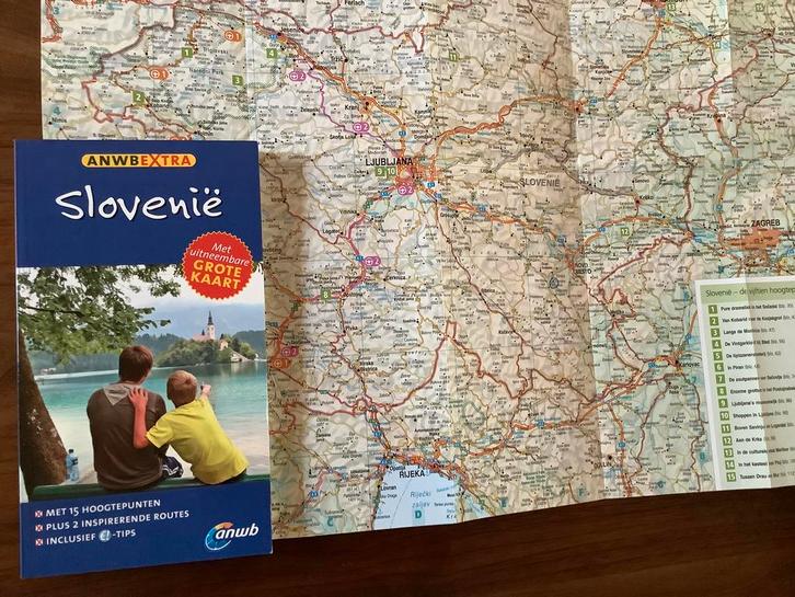 Slovenië ANWB reisgids + kaart, Boeken, Reisgidsen, Zo goed als nieuw, Reisgids of -boek, Europa, ANWB, Ophalen of Verzenden