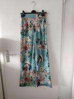 Colourful Rebel dunne blauwe broek met bloemen print XS 34, Nieuw, Lang, Maat 34 (XS) of kleiner, Blauw