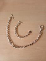 Ketting en armband MKM, Ophalen of Verzenden, Nieuw, Zilver, Overige materialen