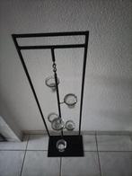 Staande kandelaar, Huis en Inrichting, Woonaccessoires | Kandelaars en Kaarsen, Ophalen, Zwart, Zo goed als nieuw, Kandelaar