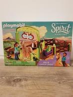 PLAYMOBIL Spirit Pru & Chica Linda met paardenbox - 9479, Ophalen of Verzenden, Zo goed als nieuw