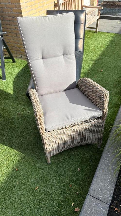 Le Sud verstelbare tuinstoel Verona incl. kussen, Tuin en Terras, Tuinstoelen, Zo goed als nieuw, Wicker, Verstelbaar, Ophalen