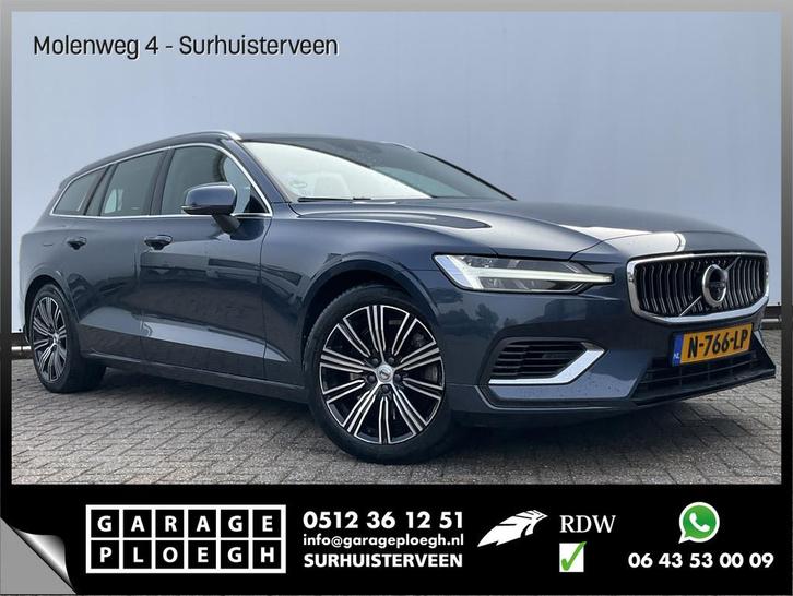 Volvo V60 2.0 T6 PHEV AWD Inscription Trekhaak 360Cam Leer S, Auto's, Volvo, Bedrijf, Te koop, V60, 360° camera, 4x4, ABS, Achteruitrijcamera