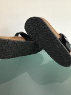 GRATIS VERZENDEN BIRKENSTOCK leuke zwarte slippers 39, Slippers, Verzenden, Zwart, Zo goed als nieuw