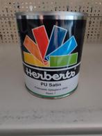 Herberts PU Satin 500ml Ral 7021, Minder dan 5 liter, Ophalen of Verzenden, Nieuw, Lak