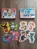 2 Trefl puzzels van paw patrol en Bing met 3, 4 ,5 en 6 stuk, Ophalen of Verzenden, Minder dan 10 stukjes, Zo goed als nieuw, 2 tot 4 jaar