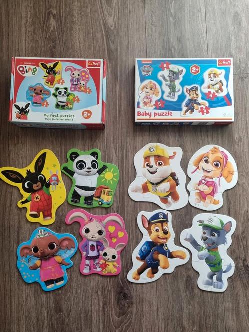 2 Trefl puzzels van paw patrol en Bing met 3, 4 ,5 en 6 stuk, Kinderen en Baby's, Speelgoed | Kinderpuzzels, Zo goed als nieuw