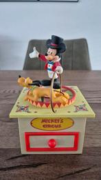 Muziekdoosje Mickey en Pluto, Ophalen of Verzenden, Mickey Mouse, Zo goed als nieuw, Beeldje of Figuurtje