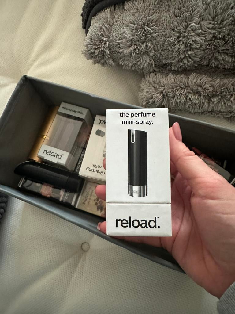 Parfum set van reload., Ophalen of Verzenden, Zo goed als nieuw, Miniatuur