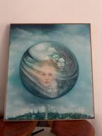 Surrealistisch schilderij van Lula Martins, Huizen en Kamers, Op zoek naar een kamer