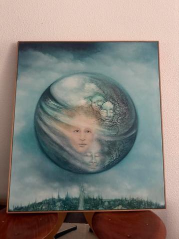 Surrealistisch schilderij van Lula Martins beschikbaar voor biedingen