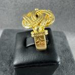 Gouden Ring | 18k | 6,39g | mattenklopper | m18,75 | 397478, Sieraden, Tassen en Uiterlijk, 18 tot 19, Gebruikt, Ophalen of Verzenden