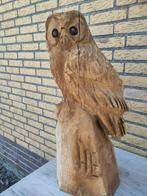 Grote massief houten snijwerk Uil., Antiek en Kunst, Kunst | Beelden en Houtsnijwerken, Ophalen