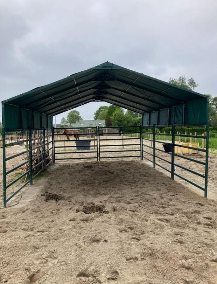 Mobiele Schuilstal, Schuiltent, Dieren en Toebehoren, Paarden en Pony's | Overige Paardenspullen, Zo goed als nieuw, Overige soorten