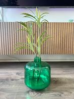 Groene vaas Intratuin met groene kunsttak, Huis en Inrichting, Ophalen of Verzenden, Gebruikt, Binnen