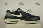 Nike Air Max 1 Teal Black Leather - 44,5, -, Zwart, -, Nieuw