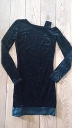 Jurk zwart, glitter gelegenheidsjurk mt 146, Kinderen en Baby's, Kinderkleding | Maat 146, Ophalen of Verzenden, Zo goed als nieuw