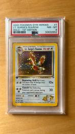 Lt. Surge’s Fearow (7/132) - 1st. Edition - HOLO - PSA 8, Ophalen of Verzenden, Zo goed als nieuw