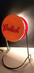 Vintage | Grolsch | tafellamp | reclame | mancave, Minder dan 50 cm, Metaal, Gebruikt, Ophalen of Verzenden