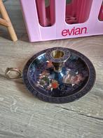 Messing kandelaar engeltjes geëmailleerd kerst, Diversen, Kerst, Ophalen of Verzenden, Zo goed als nieuw