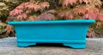 Bonsai schaal handgemaakt turquoise gemerkt 27,5x23x8,8, Tuin en Terras, Bloempotten, Nieuw, Ophalen of Verzenden, Minder dan 25 cm